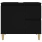 vidaXL Armario de baño madera contrachapada negro 65x33x60 cm vidaXL Armario de baño madera contrachapada negro 65x33x60 cm