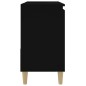 vidaXL Armario de baño madera contrachapada negro 65x33x60 cm vidaXL Armario de baño madera contrachapada negro 65x33x60 cm