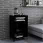 vidaXL Aparador de madera contrachapada negro 57x35x90 cm
