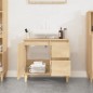 vidaXL Armario de baño madera contrachapada roble Sonoma 65x33x60 cm
