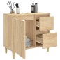 vidaXL Armario de baño madera contrachapada roble Sonoma 65x33x60 cm