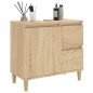 vidaXL Armario de baño madera contrachapada roble Sonoma 65x33x60 cm