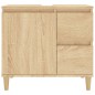 vidaXL Armario de baño madera contrachapada roble Sonoma 65x33x60 cm