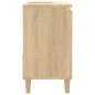vidaXL Armario de baño madera contrachapada roble Sonoma 65x33x60 cm