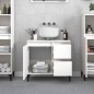 vidaXL Armario de baño madera contrachapada blanco 65x33x60 cm vidaXL Armario de baño madera contrachapada blanco 65x33x60 cm
