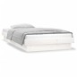 vidaXL Estructura de cama con LED madera maciza blanca 75x190 cm vidaXL Estructura de cama con LED madera maciza blanca 75x190 cm