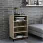 vidaXL Aparador madera contrachapada color roble Sonoma 57x35x90 cm vidaXL Aparador madera contrachapada color roble Sonoma 57x35x90 cm