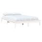 vidaXL Estructura de cama de madera maciza de pino blanco 160x200 cm vidaXL Estructura de cama de madera maciza de pino blanco 160x200 cm