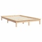 vidaXL Estructura de cama de madera maciza de pino 140x190 cm vidaXL Estructura de cama de madera maciza de pino 140x190 cm