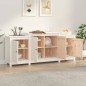 vidaXL Aparador de madera maciza de pino blanco 164x37x68 cm vidaXL Aparador de madera maciza de pino blanco 164x37x68 cm