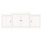vidaXL Aparador de madera maciza de pino blanco 164x37x68 cm vidaXL Aparador de madera maciza de pino blanco 164x37x68 cm