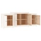 vidaXL Aparador de madera maciza de pino blanco 164x37x68 cm vidaXL Aparador de madera maciza de pino blanco 164x37x68 cm