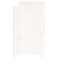 vidaXL Aparador de madera maciza de pino blanco 164x37x68 cm vidaXL Aparador de madera maciza de pino blanco 164x37x68 cm