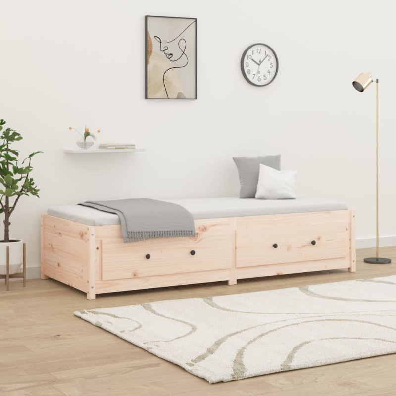 vidaXL Sofá cama madera maciza de pino 90x200 cm vidaXL Sofá cama madera maciza de pino 90x200 cm