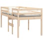 vidaXL Cama alta madera maciza de pino 75x190 cm vidaXL Cama alta madera maciza de pino 75x190 cm