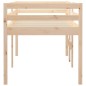 vidaXL Cama alta madera maciza de pino 75x190 cm vidaXL Cama alta madera maciza de pino 75x190 cm