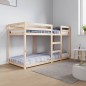 vidaXL Litera de madera maciza de pino 75x190 cm vidaXL Litera de madera maciza de pino 75x190 cm