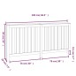 vidaXL Cubierta de radiador madera maciza de pino 169x19x84 cm vidaXL Cubierta de radiador madera maciza de pino 169x19x84 cm