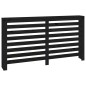 vidaXL Cubierta de radiador madera maciza de pino negro 153x19x84 cm vidaXL Cubierta de radiador madera maciza de pino negro 153x19x84 cm