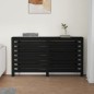 vidaXL Cubierta de radiador madera maciza de pino negro 153x19x84 cm vidaXL Cubierta de radiador madera maciza de pino negro 153x19x84 cm