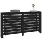 vidaXL Cubierta de radiador madera maciza de pino negro 153x19x84 cm vidaXL Cubierta de radiador madera maciza de pino negro 153x19x84 cm