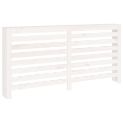 vidaXL Cubierta de radiador madera maciza de pino blanco 169x19x84 cm