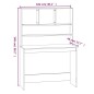 vidaXL Escritorio estantes madera contrachapada blanco 102x45x148 cm vidaXL Escritorio estantes madera contrachapada blanco 102x45x148 cm