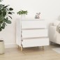 vidaXL Aparador de madera contrachapada blanco 60x35x70 cm