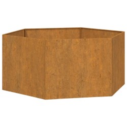 vidaXL Jardinera de acero corten oxidado 90x90x45 cm