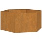 vidaXL Jardinera de acero corten oxidado 90x90x45 cm