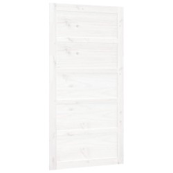 vidaXL Puerta de granero madera maciza pino blanca 100x1,8x204,5 cm