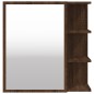 vidaXL Armario y espejo baño contrachapada roble marrón 62,5x20,5x64cm vidaXL Armario y espejo baño contrachapada roble marrón 62,5x20,5x64cm