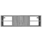 vidaXL Estantería de pared madera contrachapada gris 102x30x29 cm vidaXL Estantería de pared madera contrachapada gris 102x30x29 cm