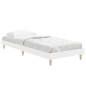 vidaXL Estructura de cama madera contrachapada blanca 75x190 cm vidaXL Estructura de cama madera contrachapada blanca 75x190 cm