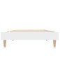 vidaXL Estructura de cama madera contrachapada blanca 75x190 cm vidaXL Estructura de cama madera contrachapada blanca 75x190 cm