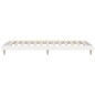 vidaXL Estructura de cama madera contrachapada blanca 75x190 cm vidaXL Estructura de cama madera contrachapada blanca 75x190 cm