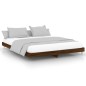 vidaXL Estructura de cama madera contrachapada marrón roble 140x200 cm vidaXL Estructura de cama madera contrachapada marrón roble 140x200 cm