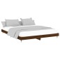 vidaXL Estructura de cama madera contrachapada marrón roble 140x200 cm vidaXL Estructura de cama madera contrachapada marrón roble 140x200 cm