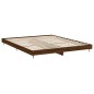 vidaXL Estructura de cama madera contrachapada marrón roble 140x200 cm vidaXL Estructura de cama madera contrachapada marrón roble 140x200 cm