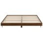vidaXL Estructura de cama madera contrachapada marrón roble 140x200 cm vidaXL Estructura de cama madera contrachapada marrón roble 140x200 cm