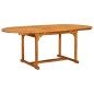 vidaXL Set de comedor de jardín 7 piezas madera maciza de acacia