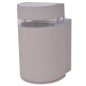 vidaXL Aplique de pared de exterior semicilíndrico gris aluminio vidaXL Aplique de pared de exterior semicilíndrico gris aluminio