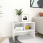 vidaXL Mesa auxiliar de madera contrachapada blanco 60x40x45 cm vidaXL Mesa auxiliar de madera contrachapada blanco 60x40x45 cm