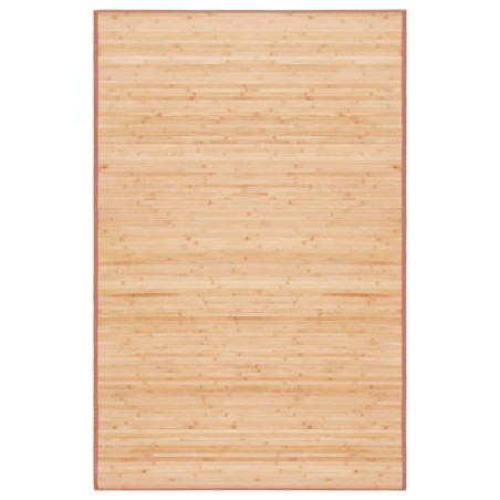 vidaXL Alfombra de bambú marrón 100x160 cm