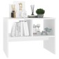 vidaXL Mesa auxiliar de madera contrachapada blanco 60x40x45 cm vidaXL Mesa auxiliar de madera contrachapada blanco 60x40x45 cm