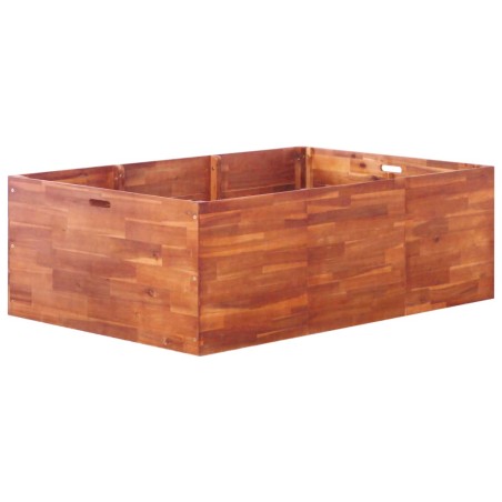vidaXL Arriate de madera de acacia 150x100x50 cm