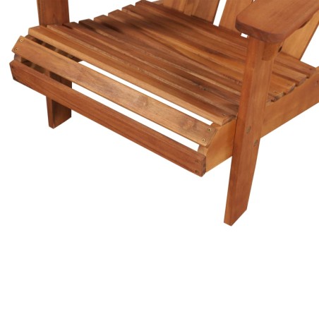 vidaXL Silla de jardín Adirondack de madera de acacia maciza