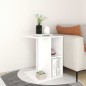 vidaXL Mesa auxiliar de madera contrachapada blanco 60x40x45 cm vidaXL Mesa auxiliar de madera contrachapada blanco 60x40x45 cm