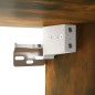 vidaXL Mueble con espejo y LED color roble ahumado 91x15x76,5 cm vidaXL Mueble con espejo y LED color roble ahumado 91x15x76,5 cm