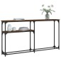 vidaXL Mesa consola madera de ingeniería marrón roble 145x22,5x75 cm vidaXL Mesa consola madera de ingeniería marrón roble 145x22,5x75 cm